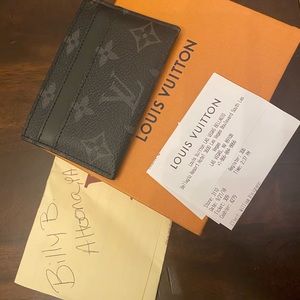 Louis Vuitton Monogram Eclipse double Cardholder